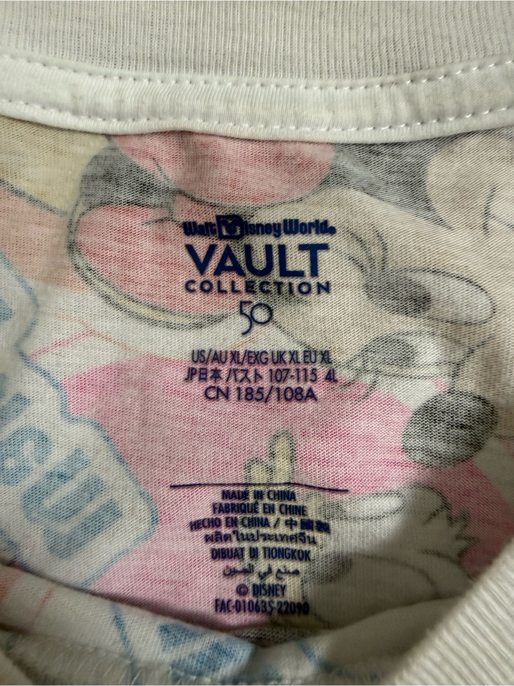 Walt Disney Vault Collection Mickey & Friends All Over Print T-Shirt - Picture 3 of 6